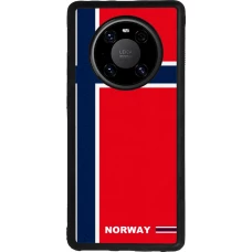 Huawei Mate 40 Pro Case Hülle - Silikon schwarz Norwegen 2026 personalisierbares Fussballtrikot