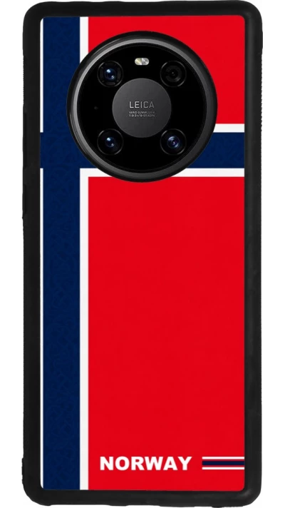 Huawei Mate 40 Pro Case Hülle - Silikon schwarz Norwegen 2026 personalisierbares Fussballtrikot