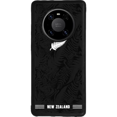 Huawei Mate 40 Pro Case Hülle - Silikon schwarz Neuseeland 2026 personalisierbares Fussballtrikot