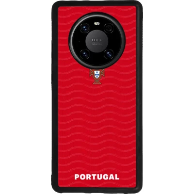 Huawei Mate 40 Pro Case Hülle - Silikon schwarz Portugal 2026 personalisierbares Fussballtrikot