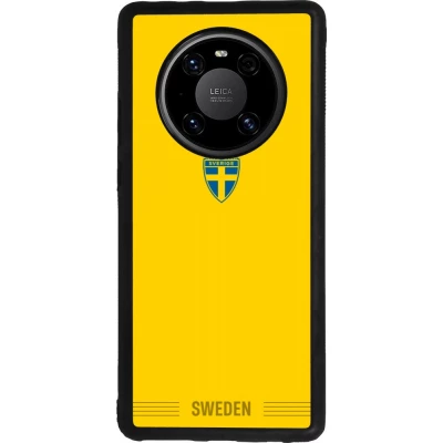 Huawei Mate 40 Pro Case Hülle - Silikon schwarz Schweden 2026 personalisierbares Fussballtrikot