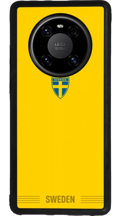 Huawei Mate 40 Pro Case Hülle - Silikon schwarz Schweden 2026 personalisierbares Fussballtrikot
