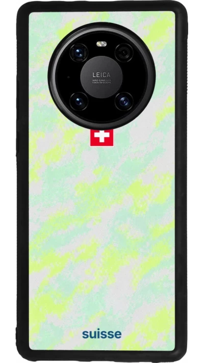 Huawei Mate 40 Pro Case Hülle - Silikon schwarz Schweiz Away 2026 personalisierbares Fussballtrikot