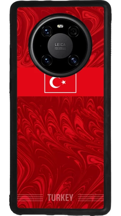 Huawei Mate 40 Pro Case Hülle - Silikon schwarz Türkei 2026 personalisierbares Fussballtrikot