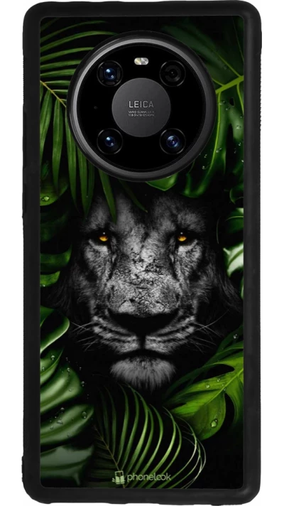 Huawei Mate 40 Pro Case Hülle - Silikon schwarz Forest Lion