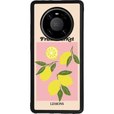 Coque Huawei Mate 40 Pro - Silicone rigide noir Fruit market lemons 2026