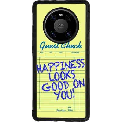 Coque Huawei Mate 40 Pro - Silicone rigide noir Guest check 2026