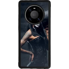 Coque Huawei Mate 40 Pro - Silicone rigide noir Halloween 22 Tattooed Girl