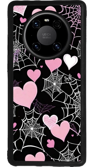 Huawei Mate 40 Pro Case Hülle - Silikon schwarz Halloween 2024 girly