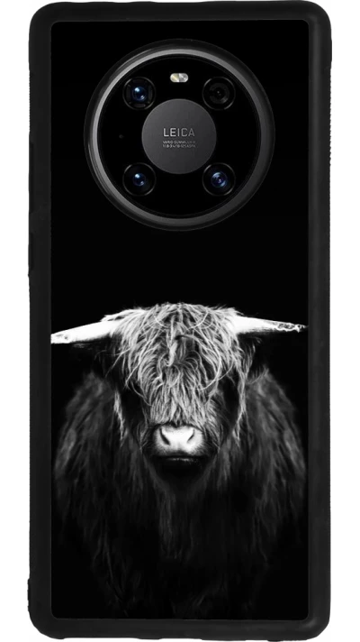 Huawei Mate 40 Pro Case Hülle - Silikon schwarz Highland calf black