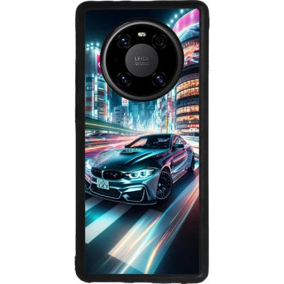 Coque Huawei Mate 40 Pro - Silicone rigide noir BMW M4 Tokyo Night