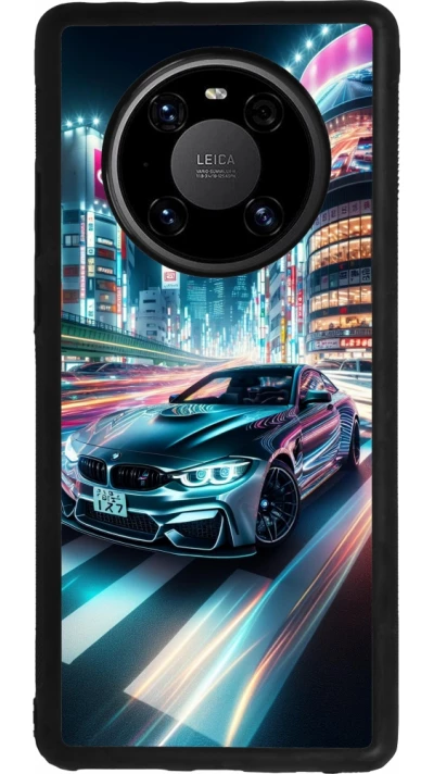 Huawei Mate 40 Pro Case Hülle - Silikon schwarz BMW M4 Tokio Nacht
