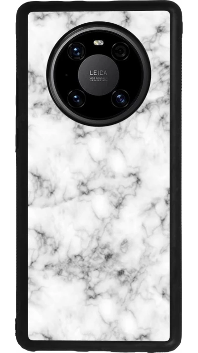 Huawei Mate 40 Pro Case Hülle - Silikon schwarz Marble 01