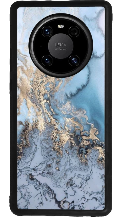 Huawei Mate 40 Pro Case Hülle - Silikon schwarz Marble 04
