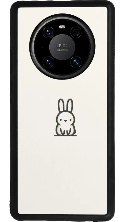 Huawei Mate 40 Pro Case Hülle - Silikon schwarz Minimal Häschen Süße