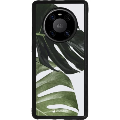 Huawei Mate 40 Pro Case Hülle - Silikon schwarz Monstera Plant