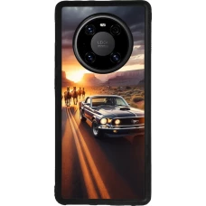 Huawei Mate 40 Pro Case Hülle - Silikon schwarz Mustang 69 Grand Canyon
