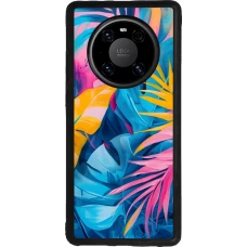 Huawei Mate 40 Pro Case Hülle - Silikon schwarz Palms Blue