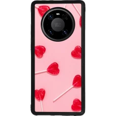 Coque Huawei Mate 40 Pro - Silicone rigide noir Saint Valentines Day 26 Lollipop
