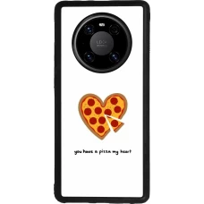Huawei Mate 40 Pro Case Hülle - Silikon schwarz Saint Valentines Day 26 You have my pizza heart