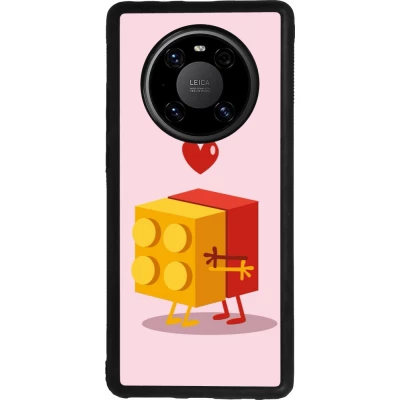 Coque Huawei Mate 40 Pro - Silicone rigide noir Saint Valentines Day 26 Puzzle