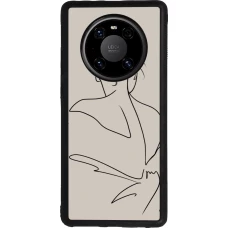 Coque Huawei Mate 40 Pro - Silicone rigide noir Salnikova 05