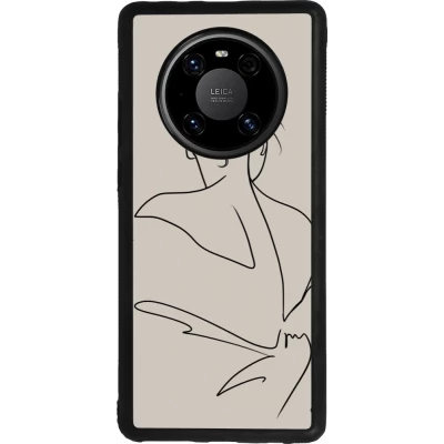 Huawei Mate 40 Pro Case Hülle - Silikon schwarz Salnikova 05