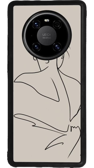 Coque Huawei Mate 40 Pro - Silicone rigide noir Salnikova 05
