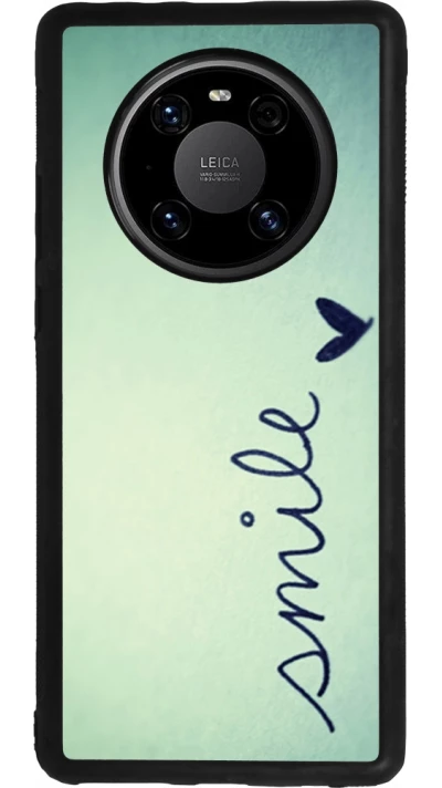 Coque Huawei Mate 40 Pro - Silicone rigide noir Smile