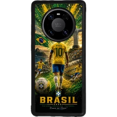 Huawei Mate 40 Pro Case Hülle - Silikon schwarz Fussball Brasilien splash 2026