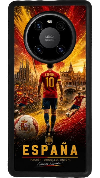 Huawei Mate 40 Pro Case Hülle - Silikon schwarz Fussball Espanien splash 2026