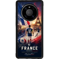 Huawei Mate 40 Pro Case Hülle - Silikon schwarz Fussball Frankreich splash 2026
