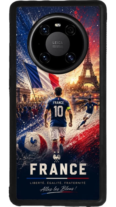 Huawei Mate 40 Pro Case Hülle - Silikon schwarz Fussball Frankreich splash 2026