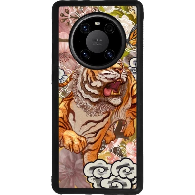 Coque Huawei Mate 40 Pro - Silicone rigide noir Spring 23 japanese tiger