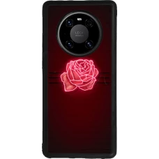 Huawei Mate 40 Pro Case Hülle - Silikon schwarz Spring 23 neon rose