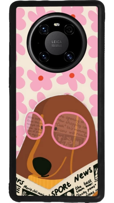Huawei Mate 40 Pro Case Hülle - Silikon schwarz Dog with newspaper Spring 2026