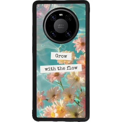 Coque Huawei Mate 40 Pro - Silicone rigide noir Summer 2025 Grow with the flow