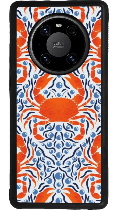 Coque Huawei Mate 40 Pro - Silicone rigide noir Crabs and pearls Summer 2026