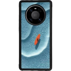 Huawei Mate 40 Pro Case Hülle - Silikon schwarz Orange surf Summer 2026