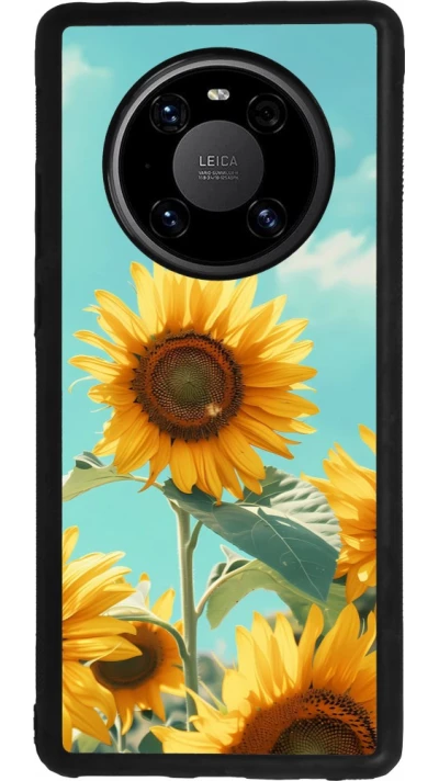 Coque Huawei Mate 40 Pro - Silicone rigide noir Sunflowers Summer 2026