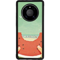 Coque Huawei Mate 40 Pro - Silicone rigide noir Views through a watermelon Summer 2026