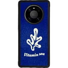 Coque Huawei Mate 40 Pro - Silicone rigide noir Vitamin sea Summer 2026