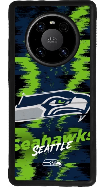 Coque Huawei Mate 40 Pro - Silicone rigide noir Super Bowl 26 Seattle 2