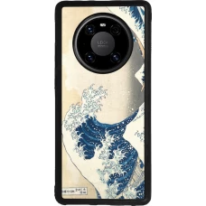 Huawei Mate 40 Pro Case Hülle - Silikon schwarz Kunstbild - Die große Welle vor Kanagawa - Hokusai