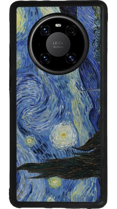 Coque Huawei Mate 40 Pro - Silicone rigide noir Tableau art - La Nuit étoilée - Van Gogh