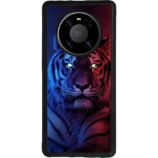 Huawei Mate 40 Pro Case Hülle - Silikon schwarz Tiger Blue Red