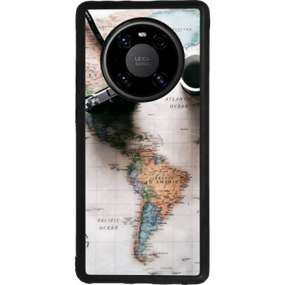 Coque Huawei Mate 40 Pro - Silicone rigide noir Travel 01