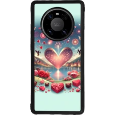 Huawei Mate 40 Pro Case Hülle - Silikon schwarz Valentin 2025 Schick