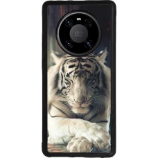 Coque Huawei Mate 40 Pro - Silicone rigide noir Zen Tiger