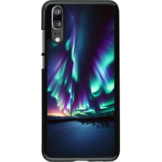 Huawei P20 Case Hülle - Funkelndes Nordlicht